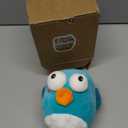 VOXGET Interactive Dog Toy Ball, Rechargeable Jumping Plush Toy with Motion Activation for Small Large Dogs, Squeaky Moving Bouncing Ball for Pets Keep Busy Reduce Boredom, No Loud Music (Puffer) (Blue)