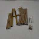 6.6FT Metal Wedding Arch Stand Gold Square Arched Backdrop Frame for Party Ceremony Birthday Bridal Baby Shower Garden Floral Balloon Arch Decoration