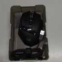 Redragon M801 Wireless Gaming Mouse, RGB Gaming Mouse with MMO 9 Programmable Macro Editing Buttons, UP 16000 Adjustable DPI, Rapid Fire Button for Game, Windows,PC - Wireless, Black