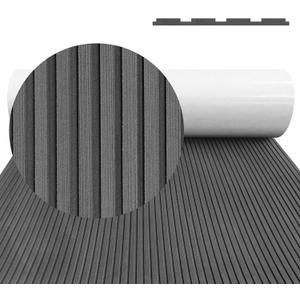 HZCHIONE Boat Flooring EVA Foam Boat Decking Dark Gray 94"x45" Non-Slip Boat Mat Self-Adhesive Foam Boat Deck Flooring Carpet Mat Rolls for Kayak Deck Boat Yacht Flooring Motorboat