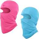 2pcs Balaclava Masks Thin Shiesty Mask Hood Face Cover Head Ski Mask for Men Women Fishing Cycling Pink Blue, M