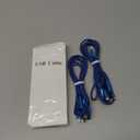 USB C Multi Charging Cable, 2Pack 5FT Multiple Charger Cord, 3 in 1 Universal Charger Cable with Type-C/Micro USB and IP Port, Compatible with Most Cell Phones-Blue