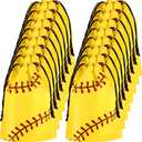 Silkfly 50 Pack Softball Snack Drawstring Bags Small Snack Plastic Goodie Gift Bags Party Favor for Sport Party Supplies, 8 x 10 Inch
