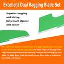 SummerCool 21" Mower Blades AB2102D Replace for EGO LM2130,LM2130SP,LM2156SP,LM2135SP,LM2150SP Mower Parts,21 Inch Dual Lawnmower Blades,Green
