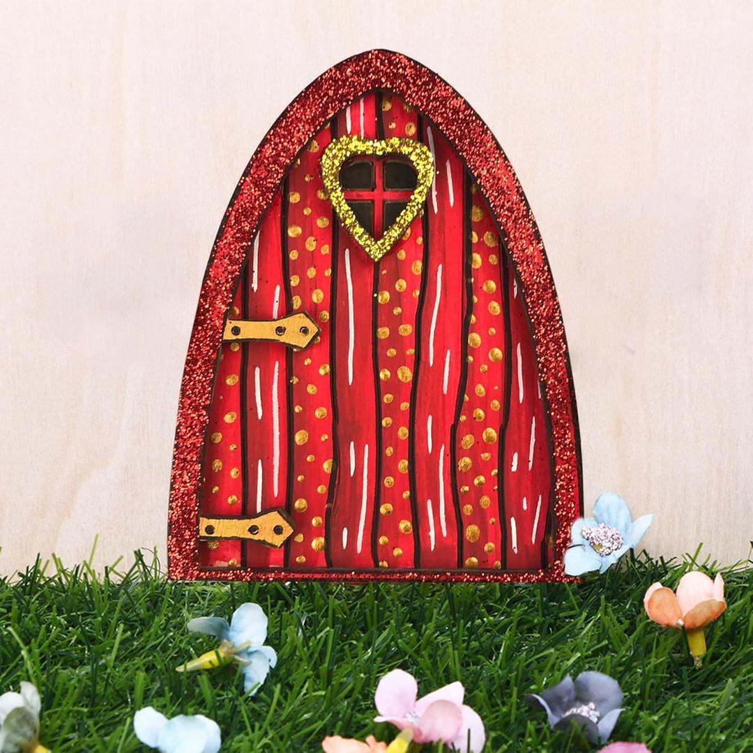 3 x Fairy Door Miniature Pixie Door Elf Door Enchanted Miniature World Fairy Door Tree Garden Home Decor for Gardens Courtyards Potted Plants and Home Decoration Christmas Day (Red-01) 3 x Fairy Door Miniature Pixie Door Elf Door Enchanted Miniature World Fairy Door Tree Garden Home Decor for Gardens Courtyards Potted Plants and Home Decoration Christmas Day (Red-01)