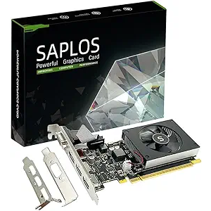 GT 730 4GB Graphics Card, Dual HDMI, DisplayPort, VGA, DDR3 64-bit, Low Profile Video Card PC, DirectX 12, Computer GPU, Low Power, PCI Express x8