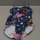 Girls One Piece Swimsuits Summer UPF 50+ Quick Dry Beach Bathing Suit Cross Shoulder Strap Swimwear 140