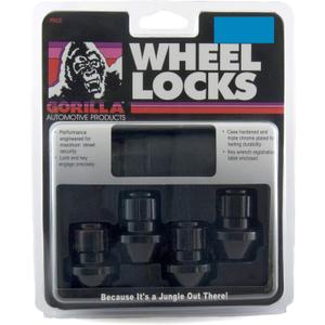 Gorilla Automotive 96641BDX Black Factory Style Wheel Lock Set (14mm x 1.50 Thread Size, 4-Pack)