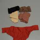 Voenxe Seamless Women Underwear Thongs,No Show Ladies Thong,No Line Workout Breathable Comfortable Panties,Soft Undies,5-Pack, M