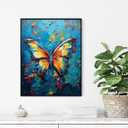 10 x Butterfly Poster Art Print, Animal Painting Wall Art Abstract Artwork, Colorful Wildlife Prints Decor for Bedroom Bathroom Living Room 62 (Butterfly, 8 x 10 inches, Unframed)