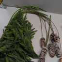 16 Pcs 36 Inch Christmas Artificial Norfolk Pine Branches with Pinecones Stems Christmas Greenery Faux Green Plants Stem Pine Picks for Xmas Vase DIY Garland Wreath Home Decor