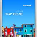 INNOVART Aluminum Snap Frame for Poster 16 x 24, Front Load Snap Frame Poster with PVC Protective Film for A2 Size, Metal Picture Frame Wall Mounting, Easy Open Aluminum Display Profile