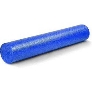 Yes4All Medium Firm Round PE Foam Roller 12, 18, 24, 36 Inches for Pilates, Yoga, Stretching, Balance & Core Exercises (Blue)
