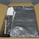 SORCEDAS Portable Wardrobe Closet Storage Organizer Metal Hanging Rack Non-Woven Fabric 34 Inch Black