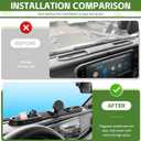 Magnetic Phone Mount Holder for 2024 2025 Jeep Wrangler JL JLU & Gladiator JT Magnet Dash Cell Phone Cradles Adjustable Phone Stand Accessories for 2024+ Jeep JL/JT(Not for 4XE/JK)