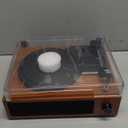 Vinyl Record Player Built-in Stereo Speakers BT Wireless Input Belt Drive Vintage Turntables for Vinyls Records 3 Speed LP Players Turn Tables RCA Line Auto Stop All-in-one Wooden Walnut