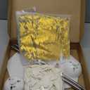 Gejoy 2 Sets White Balloon Column Stand Kit with 50 Balloons 2 Adjustable Tower Stand with Bases 2 Gold Foil Fringe Backdrop Curtains for 2026 Graduation Birthday Party Decor