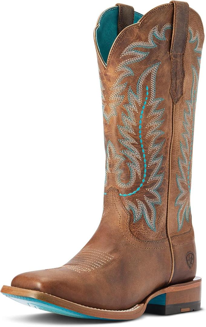 ARIAT women's Frontier Tilly Western Boot (11, Rodeo Tan)