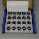 M12X1.5 Lug Nuts - 20pcs OEM Wheel Lug Nuts Compatible with 2009-18 Focus/2012-18 Fusion/2013-2020 Escape/2018+ EcoSport/2011-19 Fiesta, Chrome Acorn Wheel Nuts