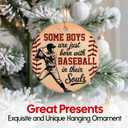NewEleven Baseball Gifts - Baseball Ornaments for Christmas Tree, Baseball Lover, Men, Boyfriend, Him - Some Boy Funny Ornament, Present for Boys - Christmas Ornaments