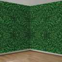 54 x 108 Inches Jumbo Green Leaves Photography Leaf Backdrop 3D Waterproof Tree Leaves Background Photo Booth Prop Green Leaf Tablecloths for Baby Shower Birthday Party Decoration (6 Pieces)