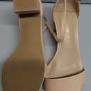 PIZZ ANNU Women's Low Block Chunky Heels Sandals Comfortable Open Toe Ankle Strap Party Dress Pump Shoes Strappy Buckle Heeled Sandal with 2 Inches Tall Thick Heel Design. Size 8.