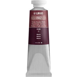 Lukas 1862 Professional German Oil Paint, Mauve 37 mL - w/Beeswax & Non-Yellowing Sunflower Oil, Short Drying Time, Smooth, Outstanding Lightfastness (1.25 Fl Oz (Pack of 1))