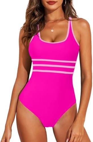 Aleumdr womens Push-up, XL, Set of 2, Hot Pink 
