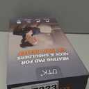 Far Infrared Heating Pad for Neck and Shoulders and Back - 6X Deeper Pain Relief, Graphene 30s Fast Heat, 8 Heat Setting, 16 Timer, Automatic Memory, Weighted Heating Pads Gift for Women&Men (Black)