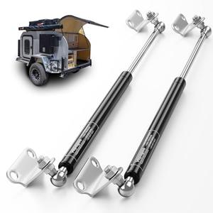 Vepagoo 28 Inch Gas Struts 55Lb/245N Shock with Mounting Brackets, Lift Supports for RV Bed Storage Truck Bed Cover Basement Travel Trailer Heavy Duty Lid Springs (Fit 44lb-60lb Lid), 2pcs (1pair)