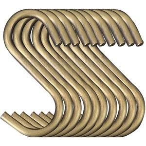 TOPIND 20 Pack 2.4in S Hooks, Heavy Duty Steel S Hanging Hooks for Kitchen, Workshop, Bathroom, Garden, Pan Pot Rack, Closet, Hanging Plants, Cups, Jeans