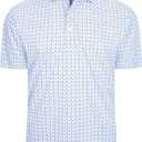 Mens Golf Shirt Moisture Wicking Classic Print Golf Shirts | Shape & color retaining,Low maintenance,Multi-scene active apparel, XL