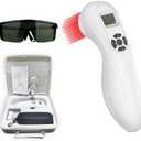 Ustomp Powerful Cold Red Light Device for Body, Near Infrared Light for Joint Muscle with LED Display- Multi-Speed Regulation with Pulse Function(650nm+808nm)-White