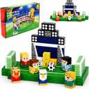 Vodolo 2026 World Cup Gift,142PCS Mini Magnetic Building Blocks with Light Up Blocks for Kids Adult