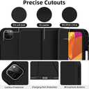 Protective Case for New iPad Pro 13 Inch (M5) 2025, Soft TPU Silicone Anti-Scratch Anti-Drop with Pencil Holder (Case+ Screen Protector+Camera Lens Protector) Black