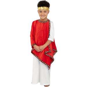 fun shack Roman Emperor Costume For Boys, Toga Costume For Kids, Roman Costume For Boys, Kids Roman Outfit (Large)