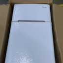 ARLIME Mini Fridge with Freezer, 3.2 Cu. Ft, Compact Refrigerator w/Double Reversible Door, Removable Glass Shelves, Adjustable Thermostat, Low Noise, Small Refrigerator for Dorm Office Bedroom,White