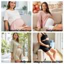 Y25D Maternity Shapewear Seamless Underwear Over Bump Pregnancy Shorts High Waist Panties Under Dress Belly Support Black, XXL