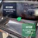 Unidanho Woodridge Pro Drip Tray Liners for Traeger Woodridge Elite Pro 34 Grill Aluminum Trays Liners BAC818 Cuttable Foil Collecting Grease Pan Replacement Parts Pellet Smoker BBQ Accessory 15-Pack