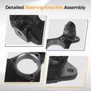 698071 698070 Front Steering Knuckle&Wheel Bearing Hub Assembly Fit for 07-13 Cadillac Escalade EXT/Chevy Avalanche,07-14 Escalade/ESV/Silverado 1500/Suburban 1500/Tahoe/GMC Sierra 1500/Yukon/XL 1500