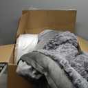 3.7 inch Thickened Orthopedic Dog Beds for Extra Large Dogs, Supportive Dog Sofa Bed with 28D Egg-Crate Foam, Removable Washable Cover, Waterproof Lining, Half-Round Design for Puppy,Senior,Sick (Grey)