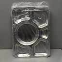 Hacaroa 4 Pack Stainless Steel Divided Dinner Plates, 15x10.6 Inches Snack Serving Plate with 6 Compartment, Metal Food Trays for Adults, Diet Food Portion Control, Picky Eaters