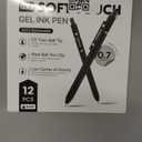 Black Gel Pens GX3, 12Pcs Fine Point Smooth Writing Pens with 3 Extra Refills, Quick Dry Black Ink Pens for Journaling, Office, Note Taking, School Supplies, Nurse Aesthetic(Black)