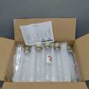 2PCS Gold Floor Candelabra,5 Arm Candle Holder Tall Floor Candle Holder with Acrylic Lampshade for Wedding Table Birthday Party Home Decoration Fit LED Taper Candles