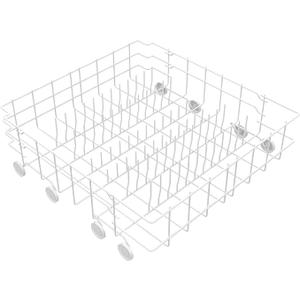 808602302 Dishwasher Lower Rack Replacement Compatible with Frigidaire,Kenmore Dishwasher Bottom Rack with 154174501 Wheels Replace 154432602 154432601 154319706 Dishwasher Racks (White)