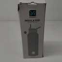 Insulated Water Bottle | Thickened Stainless Steel Vacuum Metal | Portable Sports Water Jug for Gym and Hiking with Straw, Carrier Bag, Handle Strap | BPA-Free 40 oz (Hydrangea)