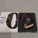 Fitness Tracker with Step Counter/Calories/Stopwatch, Activity Tracker, Health Tracker with Heart Rate Monitor, Sleep Tracker,1.10''AMOLED Touch Color Screen, Pedometer Watch for Women Men (Bordeaux)