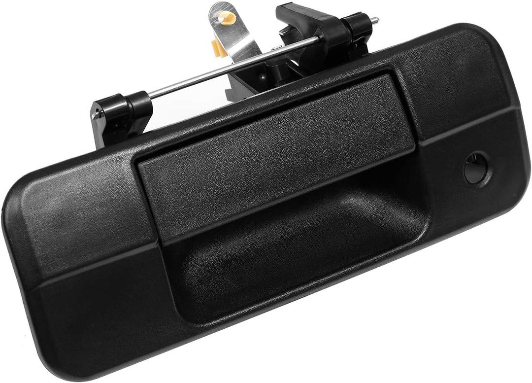 Gledewen Tailgate Handle Liftgate Latch Handle with Keyhole | for 2007-2013 Toyota Tundra | Replaces# 69090-0C040, 690900C040, 81213 (Black)
