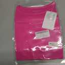 REORIA Women's Sexy Round Neck Short Sleeve Tees Summer Sheer Mesh T Shirt Trendy Y2K Going Out Crop Tops (Pink, M)