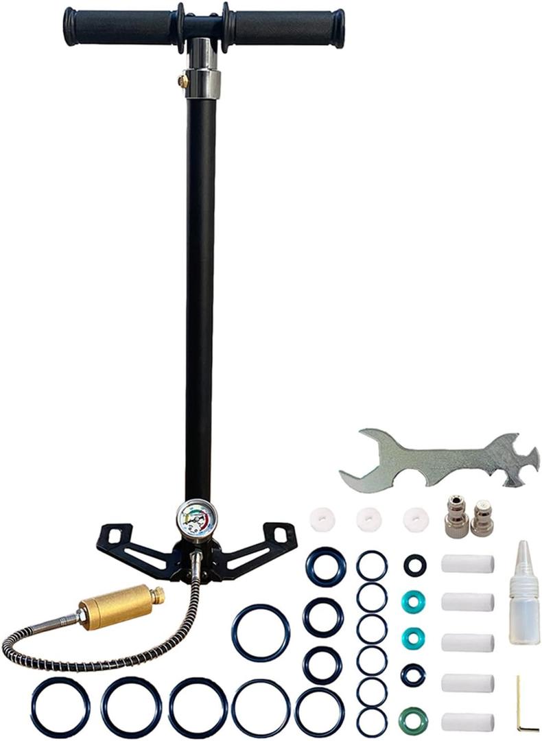 30Mpa 4500Psi 4 Stage PCP Hand Pump Air Compressor High-Pressure Drive HPA Air Tank for Hunting Air Rifles